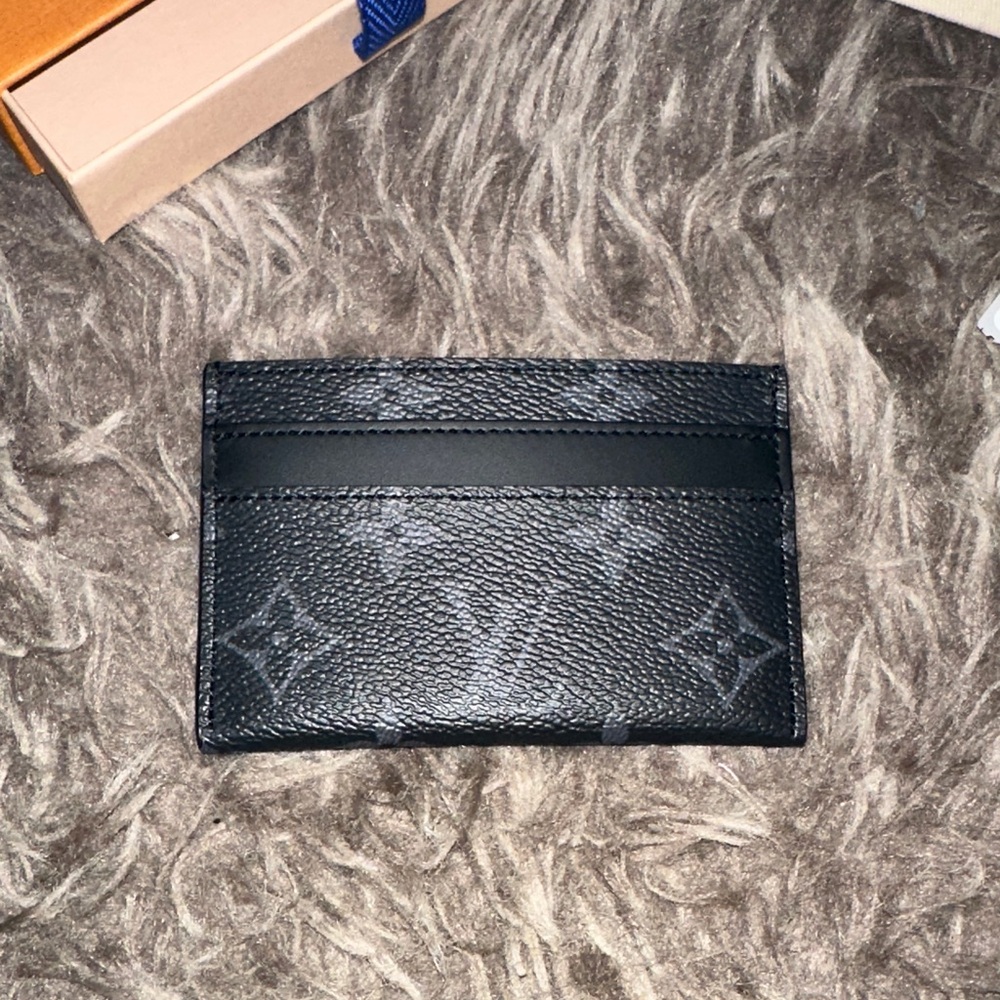 Louis Vuitton Black Monogram Card Holder - Picture 2 of 3
